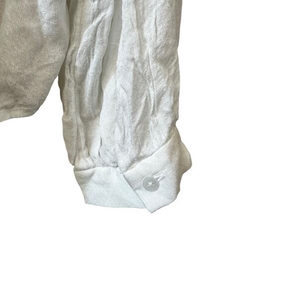 Treasure & Bond Nordstrom New Womens Long Sleeve Button Blouse White Size Large - Picture 6 of 9